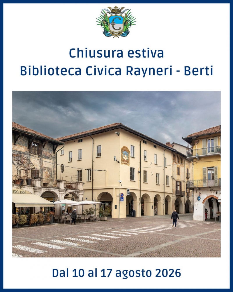 Chiusura estiva Biblioteca Comunale