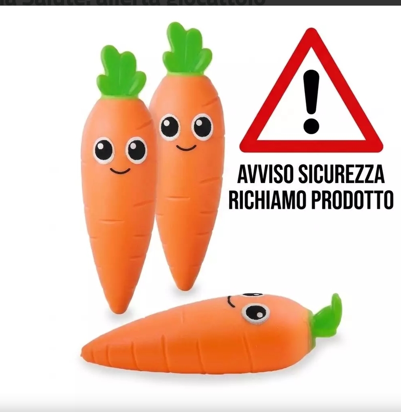 Allerta per giocattolo contenente amianto